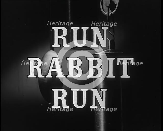 'Run Rabbit Run' - title card, 1940.  Creator: British Pathe Ltd.