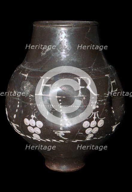 Roman vase inscribed 'Utere Felix', 3rd century. Artist: Unknown