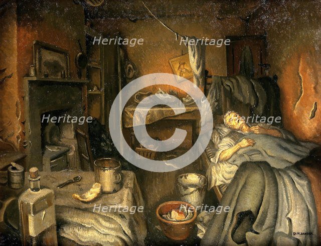 A patient at home, (1953?). Creator: Dorothy Mary Barber.