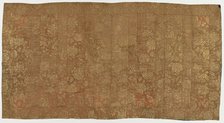 Brocade, silk. A Buddhist monk's robe, patched: Kesa, Edo period, 1615-1868. Creator: Unknown.