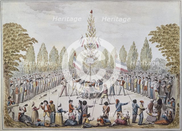 The Planting of a Liberty pole, 1792.