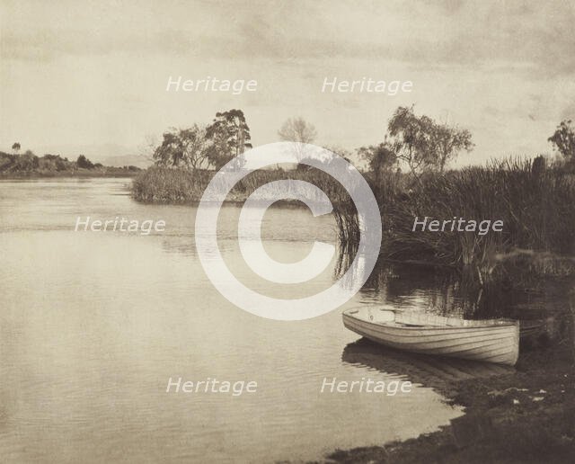 The fringe of the lake. From the album: Camera Pictures of New Zealand, 1920s. Creator: Harry Moult.
