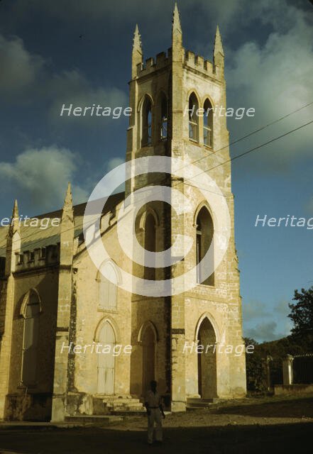 Christiansted, Saint Croix, Virgin Islands. Catholic [i.e. Anglican] Church, 1941. Creator: Jack Delano.