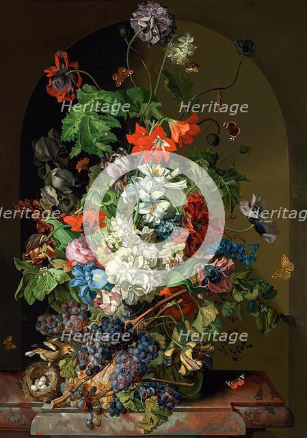 Flower still life, 1830. Creator: Sebastian Wegmayr.