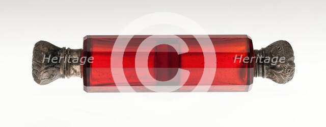 Scent Bottle, Bohemia, c. 1840/50. Creator: Bohemia Glass.