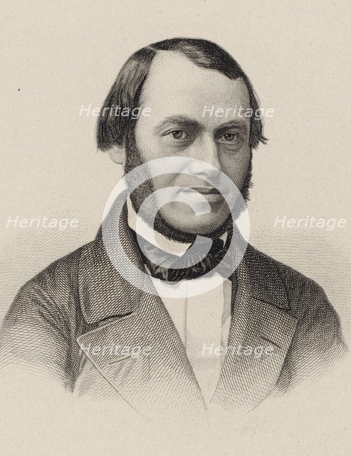 Portrait of the composer Ferdinand David (1810-1873), 1870.