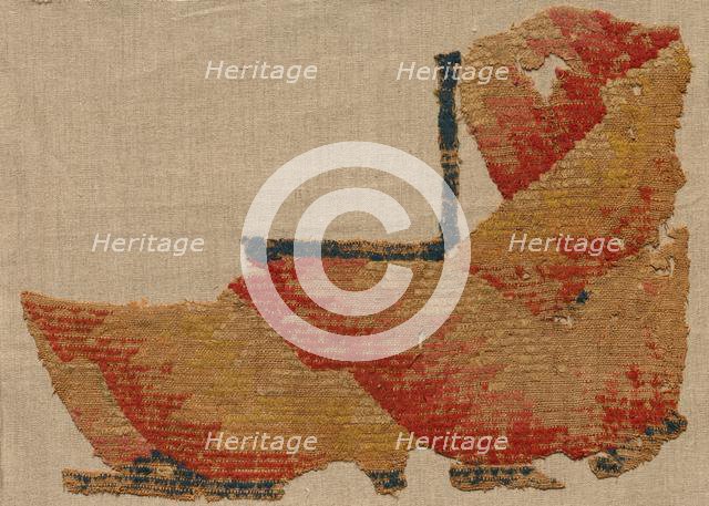 Fragment, Probably an Ornament from a Large Curtain, late 400s. Creator: Unknown.