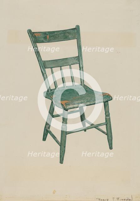 Chair, c. 1938. Creator: Frank Eiseman.
