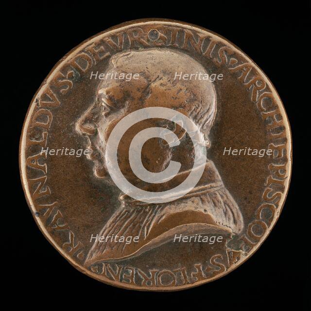 Rinaldo Orsini, d. 1510, Archibishop of Florence 1474 [obverse], probably 1485. Creator: Niccolo Fiorentino.