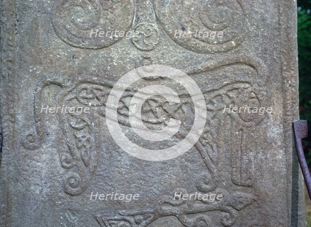 Detail of a Pictish carved stone showing the 'Pictish Beast' symbol, 6th century. Artist: Unknown