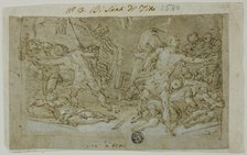 Study for the Resurrection, c.1574. Creator: Santi di Tito.