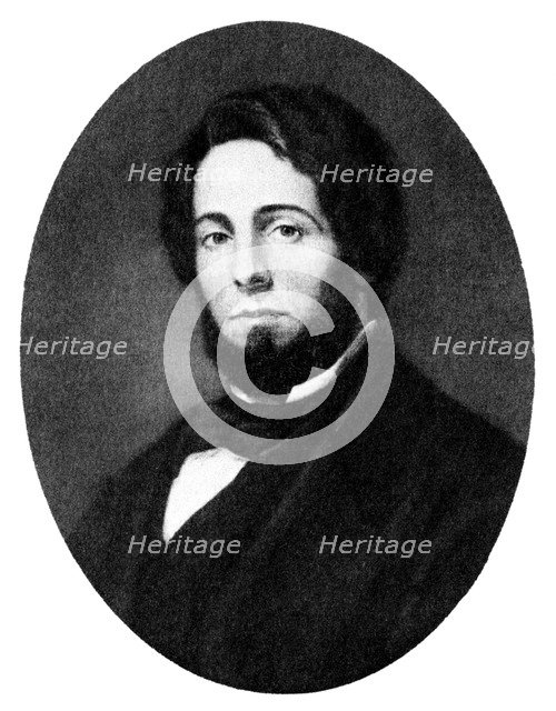 Herman Melville, American author, 19th century. Artist: Unknown