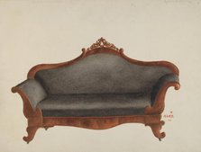 Sofa, c. 1938. Creator: Margaret Stottlemeyer.