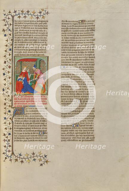 The Assassination of Hieronymus, King of Syracuse, about 1413-1415. Creators: Boucicaut Master, Workshop of the Boucicaut Master.