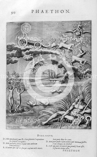 'The fall of Phaeton', 1615. Artist: Leonard Gaultier