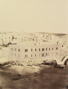Jérusalem. Hospice autrichien et ancienne église St Jean, 1860 or later. Creator: Louis de Clercq.