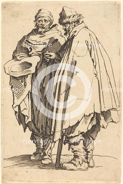 Blind Beggar and Companion, c. 1622. Creator: Jacques Callot.