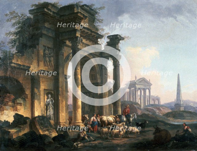 'L'Arc de Triomphe', c1740-1807. Artist: Pierre Antoine de Machy