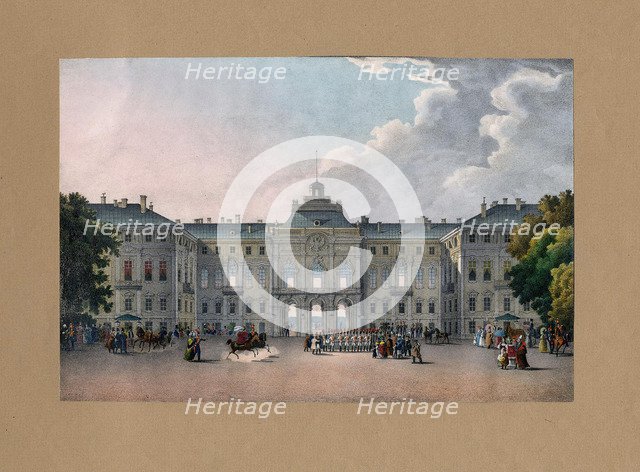 View of the Constantine Palace in Strelna near St. Petersburg.