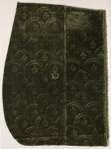 Fragment of Stamped Velvet, early 1600s. Creator: Unknown.