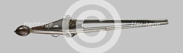 Triple-Wheellock Pistol, Strasbourg, 1610/20. Creator: Unknown.