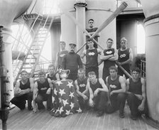 U.S.S. New York, a champion boat crew, between 1893 and 1901. Creator: William H. Jackson.
