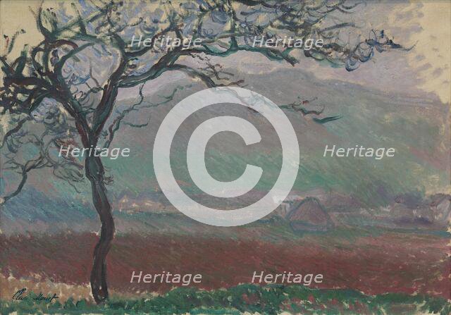 Landscape in Giverny, 1887. Creator: Monet, Claude (1840-1926).