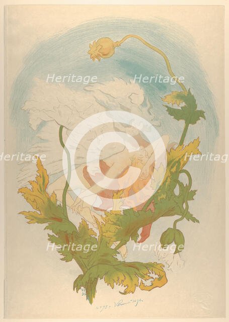 Opium, 1894. Creator: Prouvé, Victor (1858-1943).