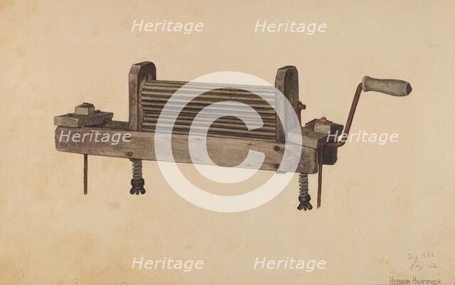Clothes Wringer, c. 1939. Creator: Herndon Hightower.
