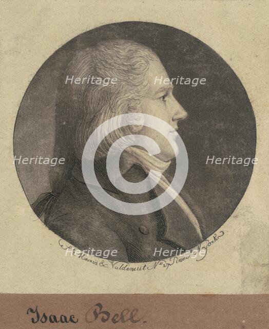 Isaac Bell, 1797. Creator: Charles Balthazar Julien Févret de Saint-Mémin.