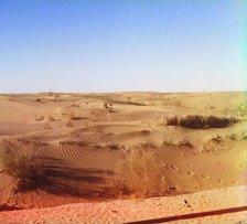 Dunes, between 1905 and 1915. Creator: Sergey Mikhaylovich Prokudin-Gorsky.