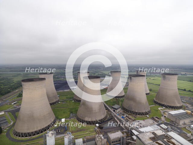 Cottam Power Station, Outgang Lane, Cottam, Treswell, Bassetlaw, Nottinghamshire, 2018. Creator: James O Davies.
