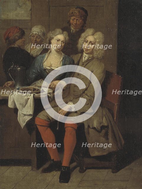 Private Meal, early 18th century. Creator: Jan Baptist Lambrechts.