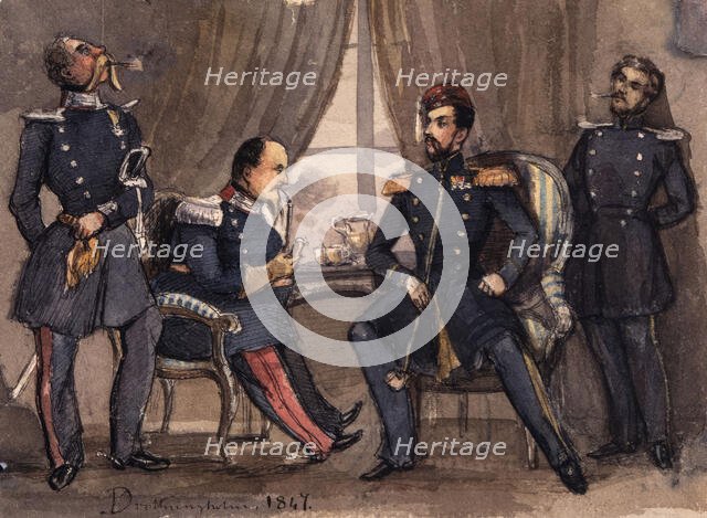 "Drottningholm 1847", 1847. Creator: Fritz von Dardel.