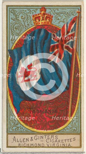 Tasmania, from Flags of All Nations, Series 2 (N10) for Allen & Ginter Cigarettes Brands, ..., 1890. Creator: Allen & Ginter.