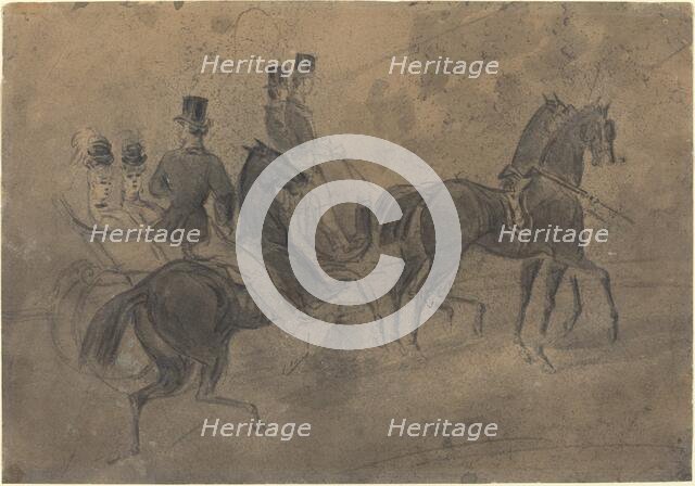 An Open Carriage. Creator: Constantin Guys.