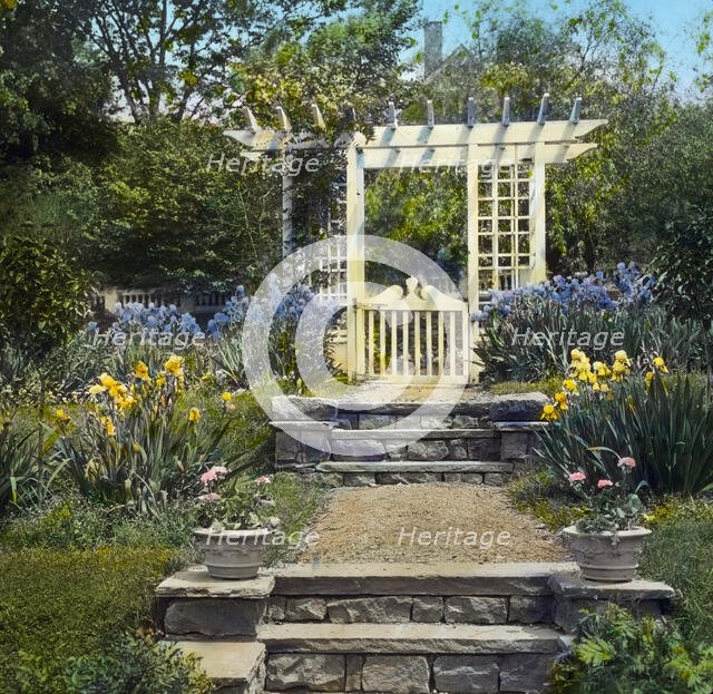 "Beechgate," Robert Carmer Hill house, Woodland Avenue, Englewood, New Jersey, 1918. Creator: Frances Benjamin Johnston.