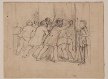 Group of Men, c1820-1865. Creator: David Claypoole Johnston.