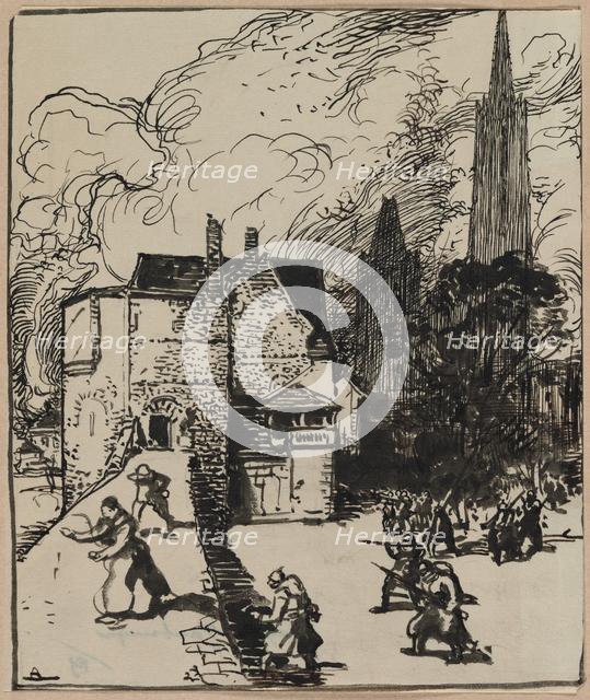 Siège des Maubeuge, 1914. Creator: Auguste Louis Lepère (French, 1849-1918).