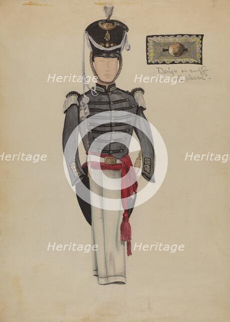 Sargent's Dress Uniform, c. 1936. Creator: Jean Gordon.