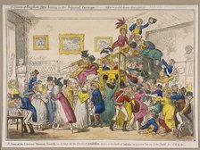 Bonaparte's coach on show at Bullock's Museum, Piccadilly, Westminster, London, 1835. Artist: George Cruikshank
