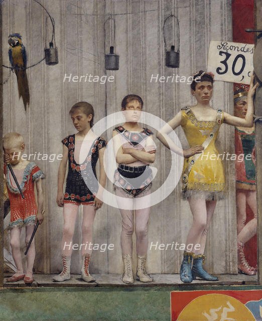 Grimaces et misère - Les Saltimbanques (acrobates), 1888. Creator: Fernand Pelez.