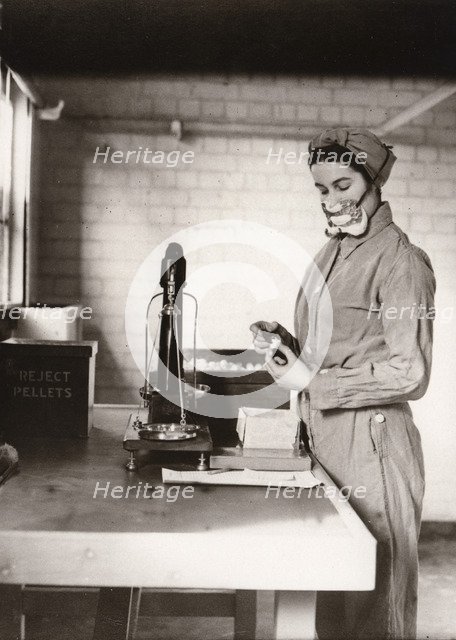 Munitions work, County Industries, York, Yorkshire, 1943. Artist: Unknown