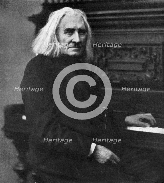 Franz Liszt, Hungarian pianist and composer, 1886 (1951). Artist: Unknown