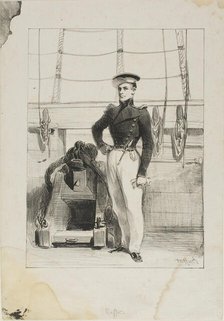 Royal Navy, Line Crew, Ship's Ensign, 1830–33. Creator: Auguste Raffet.