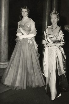 Princesses Margaretha and Sibylla of Sweden, 1954. Artist: Unknown