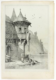 At Braubach on the Rhine, 1833. Creator: Samuel Prout.
