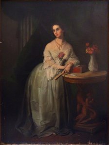 Portrait of Princess Nino Aleksandrovna Griboyedova (née Chavchavadze), Mid of the 19th cen.. Artist: Anonymous  