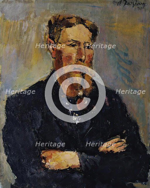 The painter Georg Christian Andersen, 1911. Creator: Anton Faistauer.