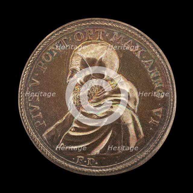 Pius V (Michele Ghislieri, 1504-1572), Pope 1566 [obverse], 1572. Creator: Gian Federigo Bonzagna.